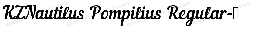 KZNautilus Pompilius Regular字体转换